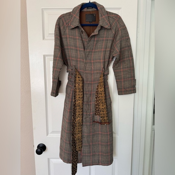 R13 Double belted trench coat size Large - Picture 5 of 17